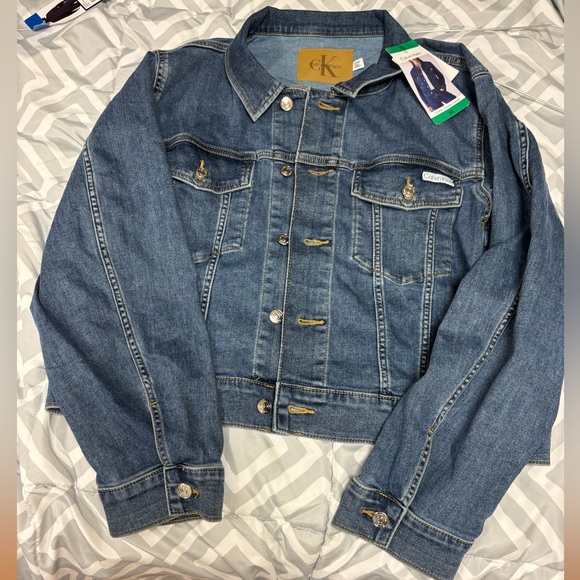 Calvin Klein Denim Jacket Size XL NWT - Picture 3 of 8